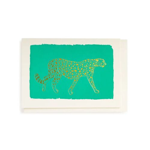 Stationery Mint Cheetah Card