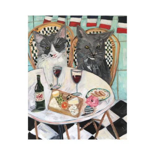 Stationery Paris Cafe Cats Card
