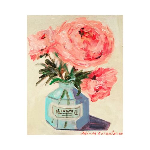 Stationery Peony in Inkwell Card