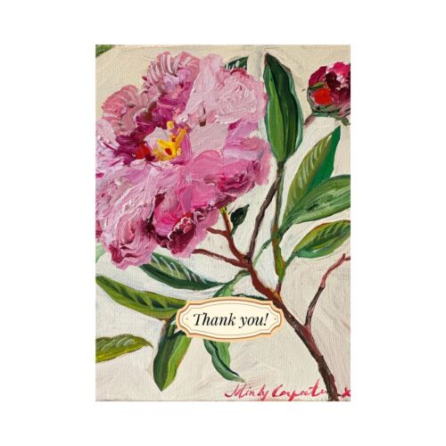 Stationery Thank You Peony Card