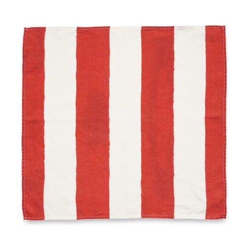 Summerill & Bishop x John Derian Stripe Red Napkin