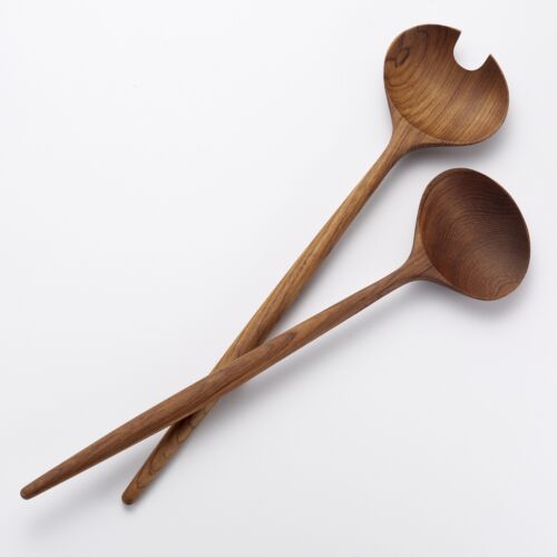 Artisan Teak Tulip Servers