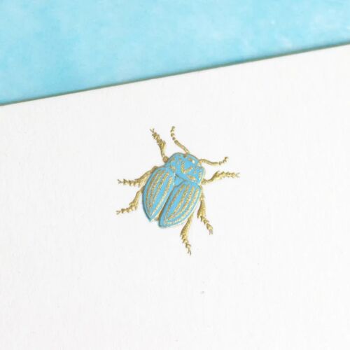 The Printery Stationery Set/10 Note Card Scarab