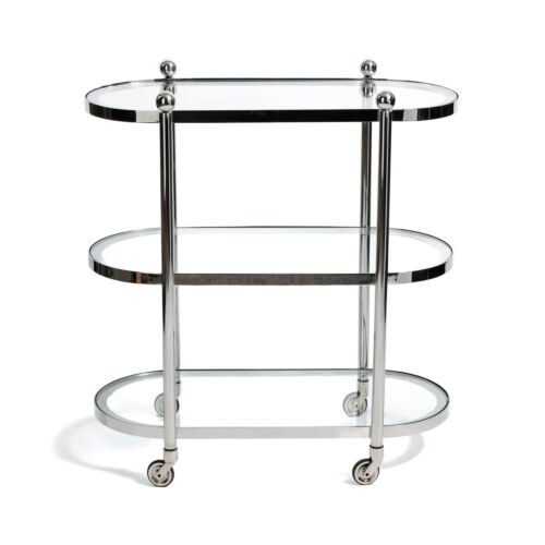 Three-Tier Oval Serving Cart