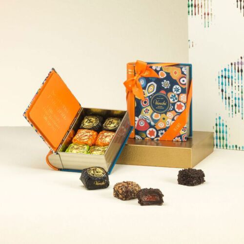 Venchi Murrine Mini Book with Assorted Chocolates