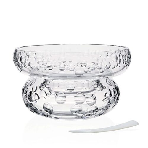WYC Glass Caviar Server & Spoon Caprice