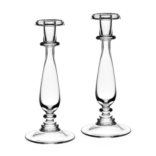 WYC Glass Ellen Candlestick Pair