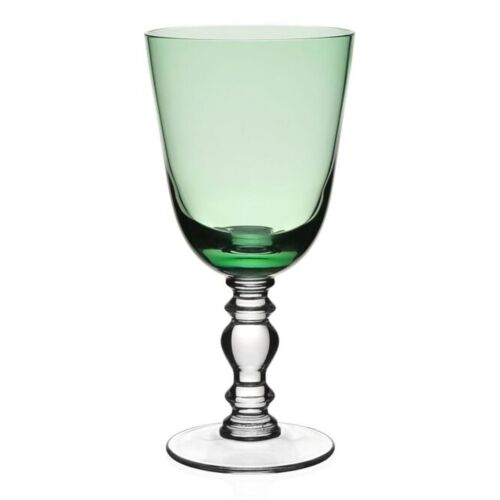 WYC Glass Fanny Goblet Apple Green