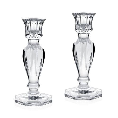 WYC Glass Mimi Candlestick Pair