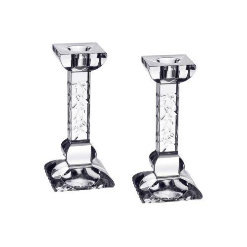 WYC Glass Nicola Pair of Candlesticks