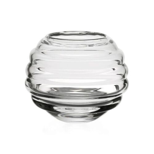 WYC Glass Ripples Rose Bowl Vase