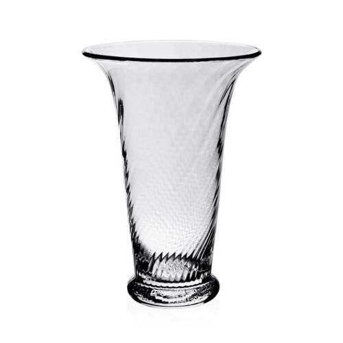 WYC Glass Waves Flower Vase 10"