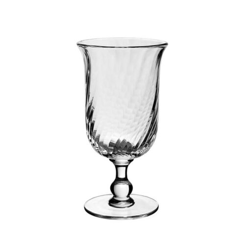 WYC Glass Waves Footed Vase 8.5"