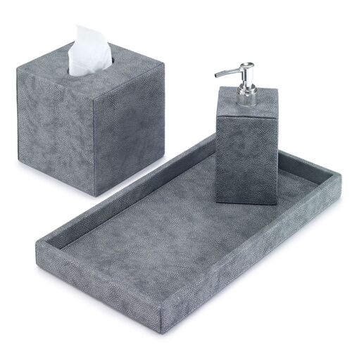 Bodrum Stingray Gray Bath Collection