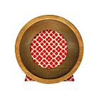 Cavallini Florentine Walnut Round Frame 3"
