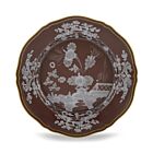   Ginori Oriente Italiano Castagna Gold Rim Dinner Plate