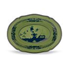   Ginori Oriente Italiano Malachite Deep Oval Bowl