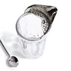  Pewter & Glass Cocktail Shaker with Stirrer