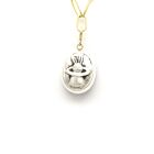 18K Gold-Dipped Silver Rabbit In The Hat Reversible Gold Charm