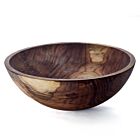 Peterman Black Walnut Wood Serving Bowl 18"