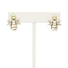 18K Gold-Dipped Silver Free Bee Earrings