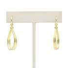 18K Gold-Dipped Triple Tear Earrings