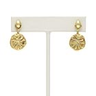 18K Gold-Dipped Heraldic Shield & Moon with Bat Earrings