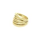 18K Gold-Dipped Pointed Bands Ring