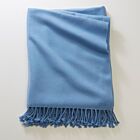 4-Ply Cashmere Throw Della Robbia Blue