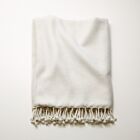 4-Ply Cashmere Throw Egret