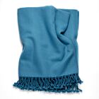 4-Ply Cashmere Throw Pagoda Blue