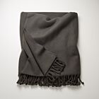 4-Ply Cashmere Throw Pewter
