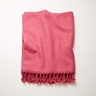 4-Ply Zig Zag Cashmere Throw Magenta
