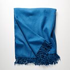 4-Ply Zig Zag Cashmere Throw Star Sapphire
