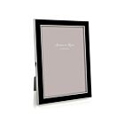 Addison Ross Enamel & Silver Black Frame 5x7"