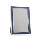 Addison Ross Enamel & Silver Navy Frame 5x7"