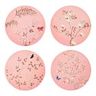 Addison Ross Chinoiserie Pink Coaster Set/4