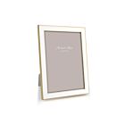 Addison Ross Enamel & Gold White Frame 4x6"