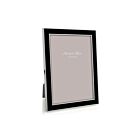 Addison Ross Enamel & Silver Black Frame 4x6"