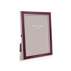 Addison Ross Enamel & Silver Plum Frame 5x7"