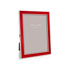 Addison Ross Enamel & Silver Red Frame 5x7"