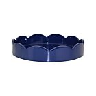 Addison Ross Scallop Round Tray Navy Small