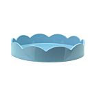 Addison Ross Scallop Round Tray Pale Denim