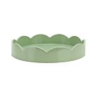 Addison Ross Scallop Round Tray Sage Small