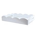Addison Ross Scallop Tray Lacquer White