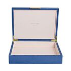 Addison Ross Shagreen Blue Lacquer Box with Gold