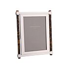 Addison Ross Silver & Acrylic Pillar Faux Tortoiseshell Frame 5x7"