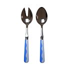 Addison Ross Wave Salad Servers Periwinkle & Pale Blue