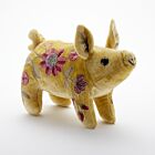 Anke Drechsel Silk Velvet Animal Piglet Corn Yellow