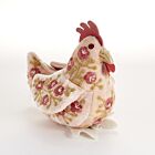 Anke Drechsel Silk Velvet Animal Chicken Old Rose